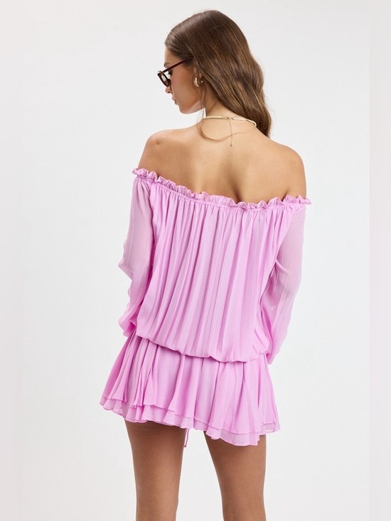 Coachella Barbie Pink Boho Mini Dress - Picture 5 of 5